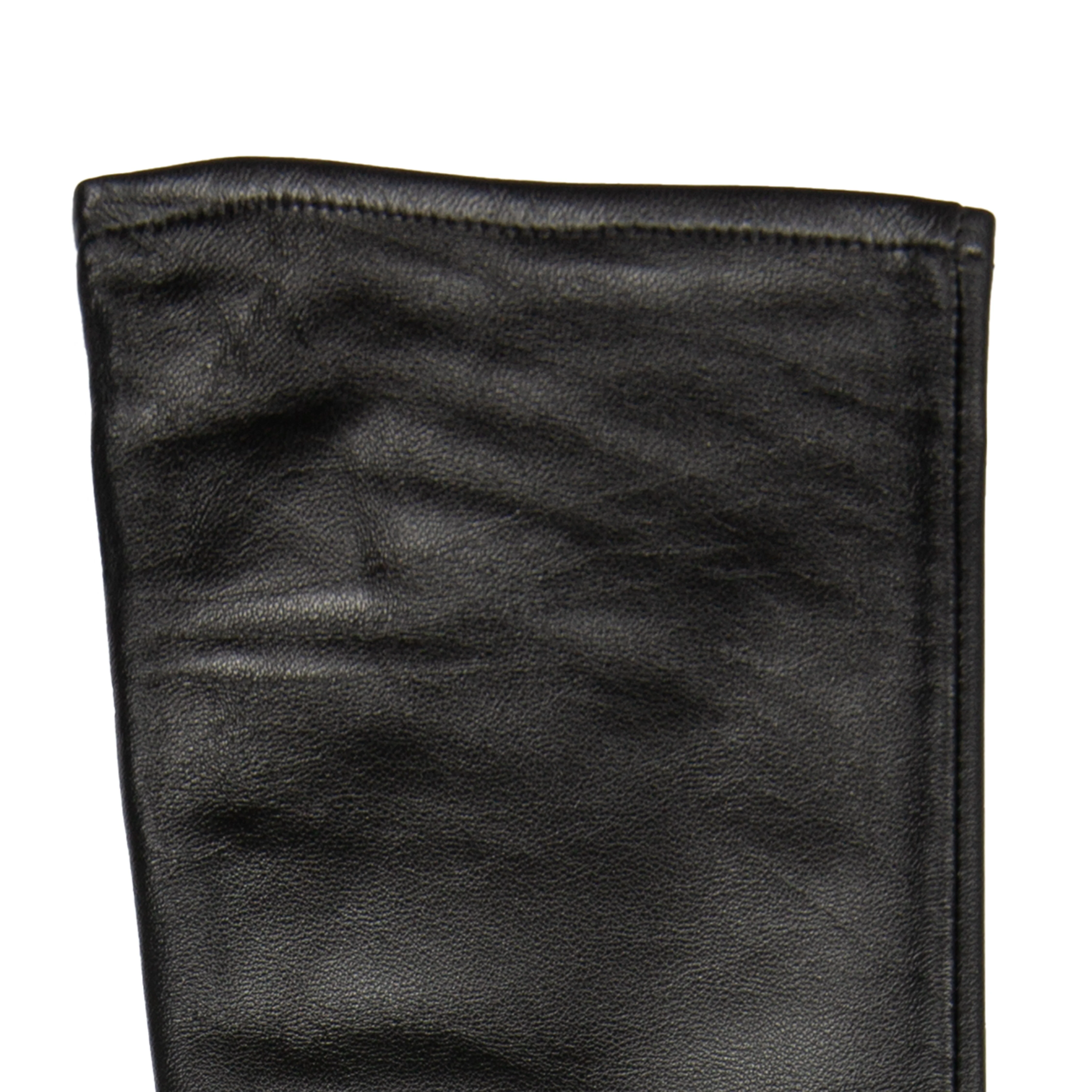 Women's Single-Point Long Above-Elbow Lined Leather Gloves - Image 70