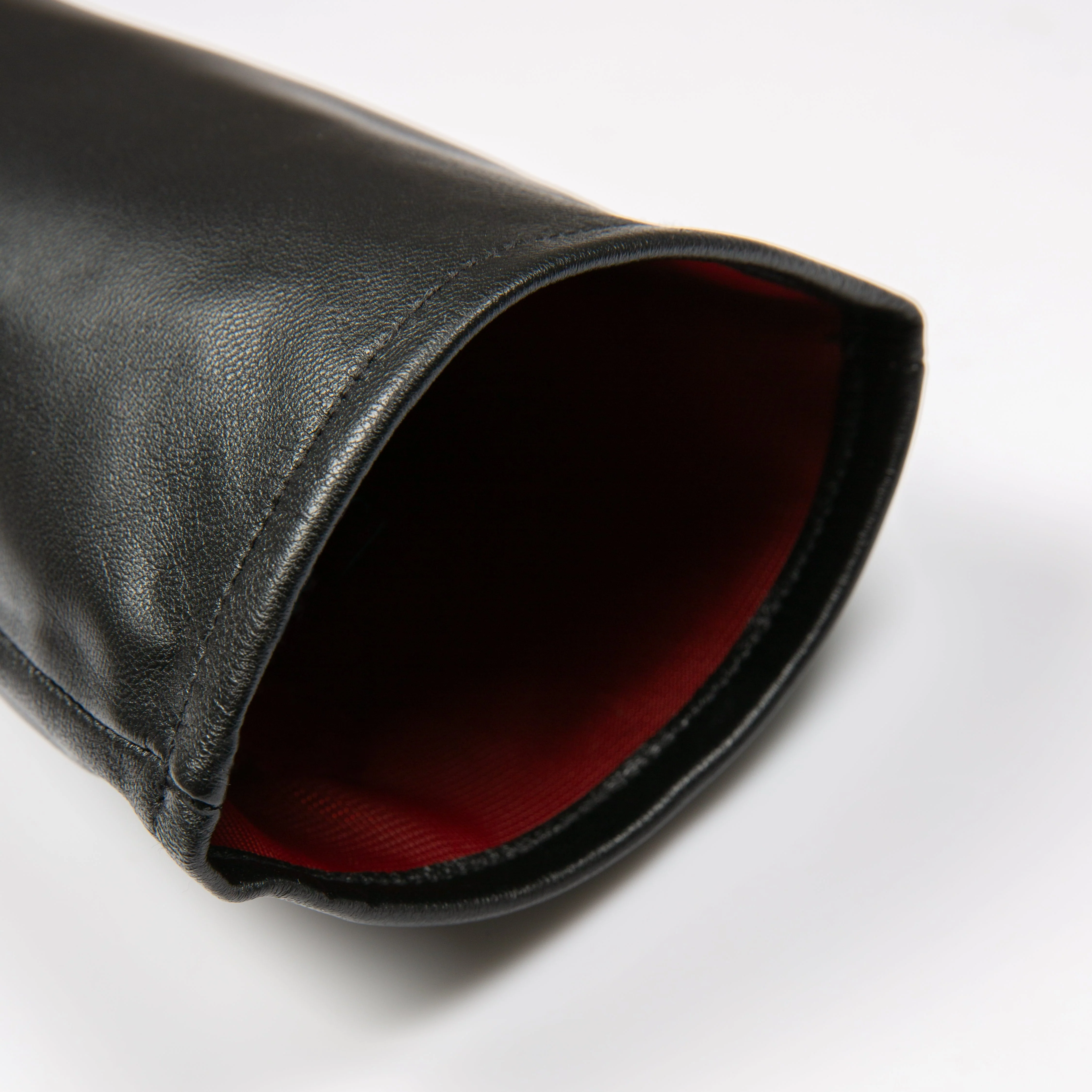 Women's Single-Point Long Above-Elbow Lined Leather Gloves - Image 73