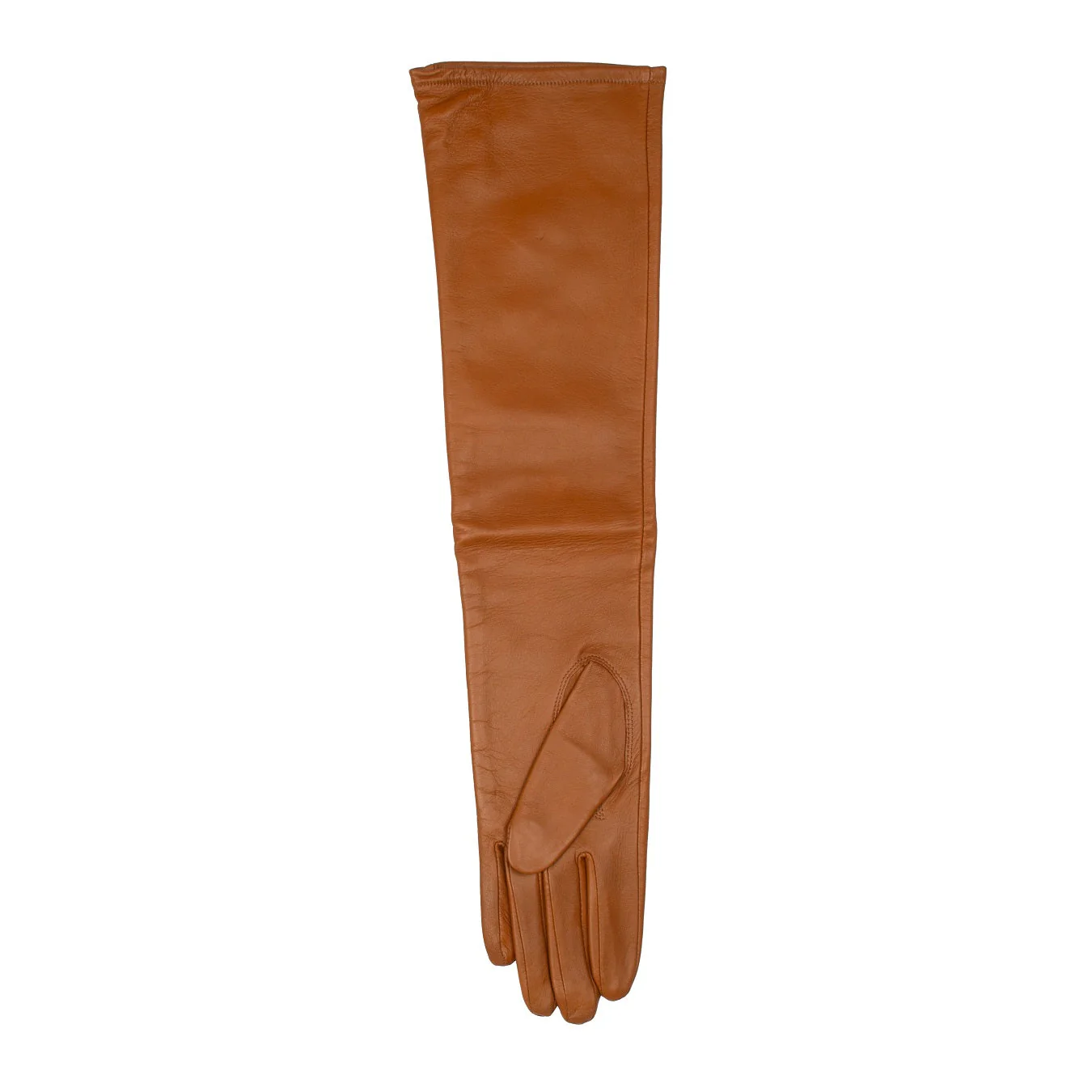 Women's Single-Point Long Above-Elbow Lined Leather Gloves - Image 82