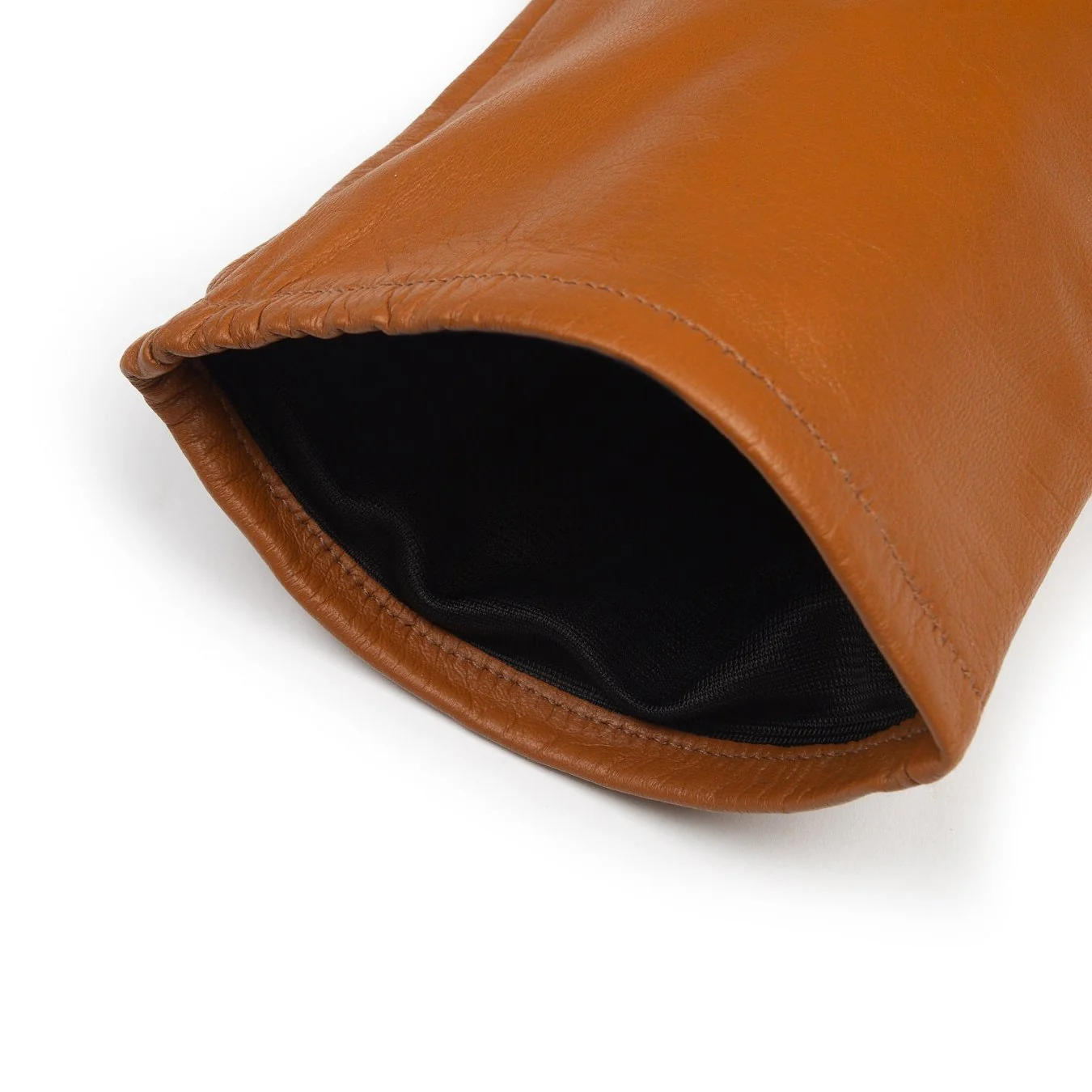 Women's Single-Point Long Above-Elbow Lined Leather Gloves - Image 85
