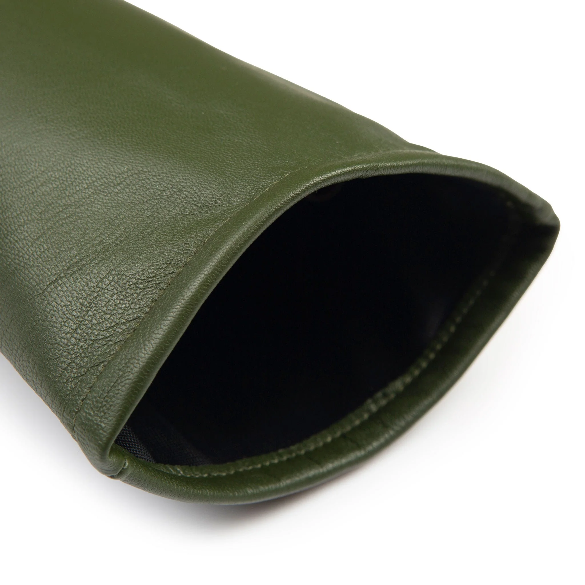 Women's Single-Point Long Above-Elbow Lined Leather Gloves - Image 96